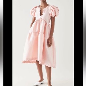 Kika Vargas Leana dress Size large never worn light pink